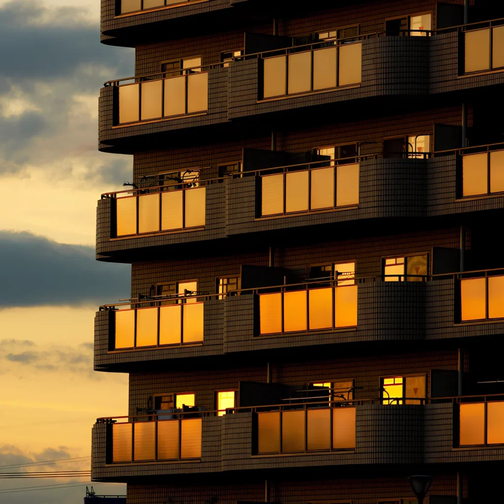 Image of a high-rise luxury apartment.